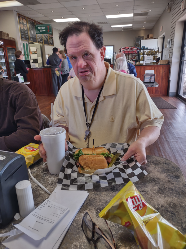 Chris At Restaurant 2024